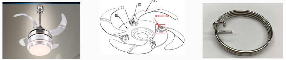 风扇灯扭簧生产厂家—卡塔罗弹簧